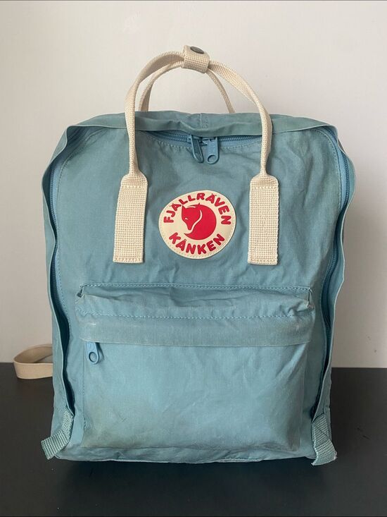 Rare Fjallraven Classic Kånken Sky Blue Backpack Laptop Pocket Everyday School main image 14